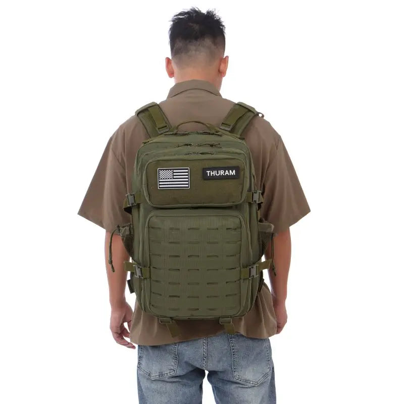 Apex Ritual – タクティカルMOLLEハンティングバックパック 25L/50L – EDC ジム＆アウトドアハイキングリュックサック ボトルホルダー付き