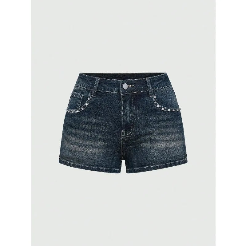 Women's Y2K Low-Rise Denim Shorts