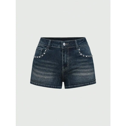 Women's Y2K Low-Rise Denim Shorts