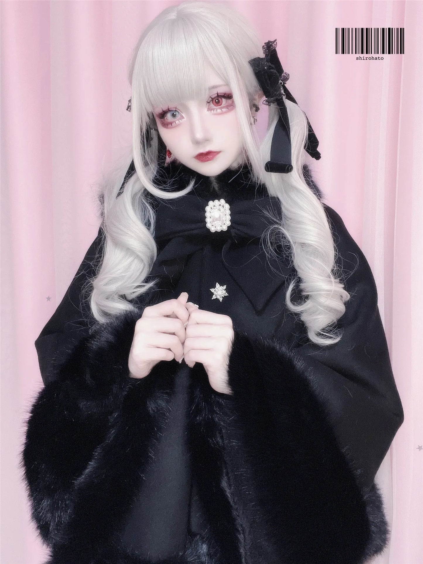 Women's Lolita Cat-Ear Wool Cape