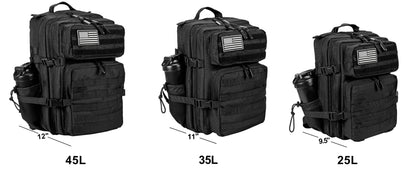 45L Meal Management Backpack for Men Women Tactical Adults Insulated Lunch Athletes Gym Bag Sports Daypacks With Bottle Holder
