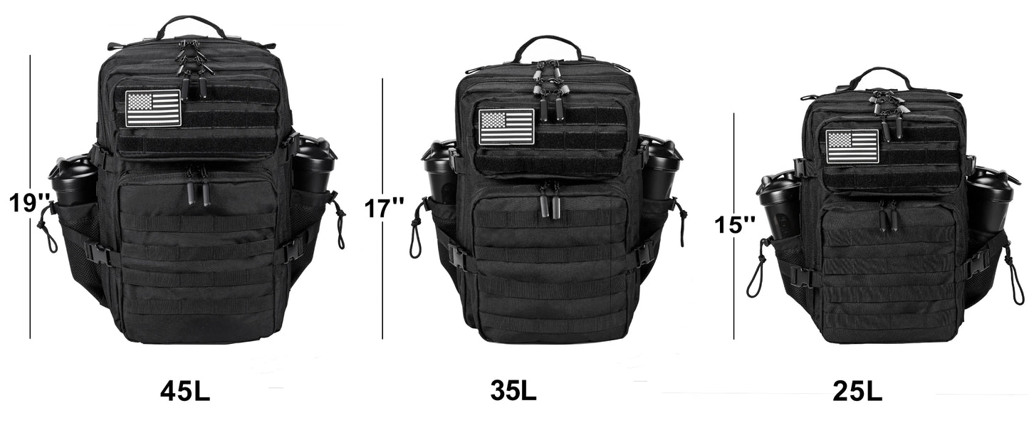 45L Meal Management Backpack for Men Women Tactical Adults Insulated Lunch Athletes Gym Bag Sports Daypacks With Bottle Holder