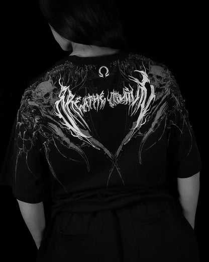 Breathedivinity New Cotton Printed Loose-Fitting Round-neck T-Shirts for Men and Women