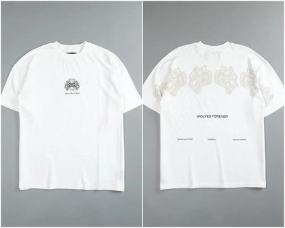 Apex Ritual – 純綿半袖プリントカップルTシャツ – 男女兼用フィットネススポーツウェア
