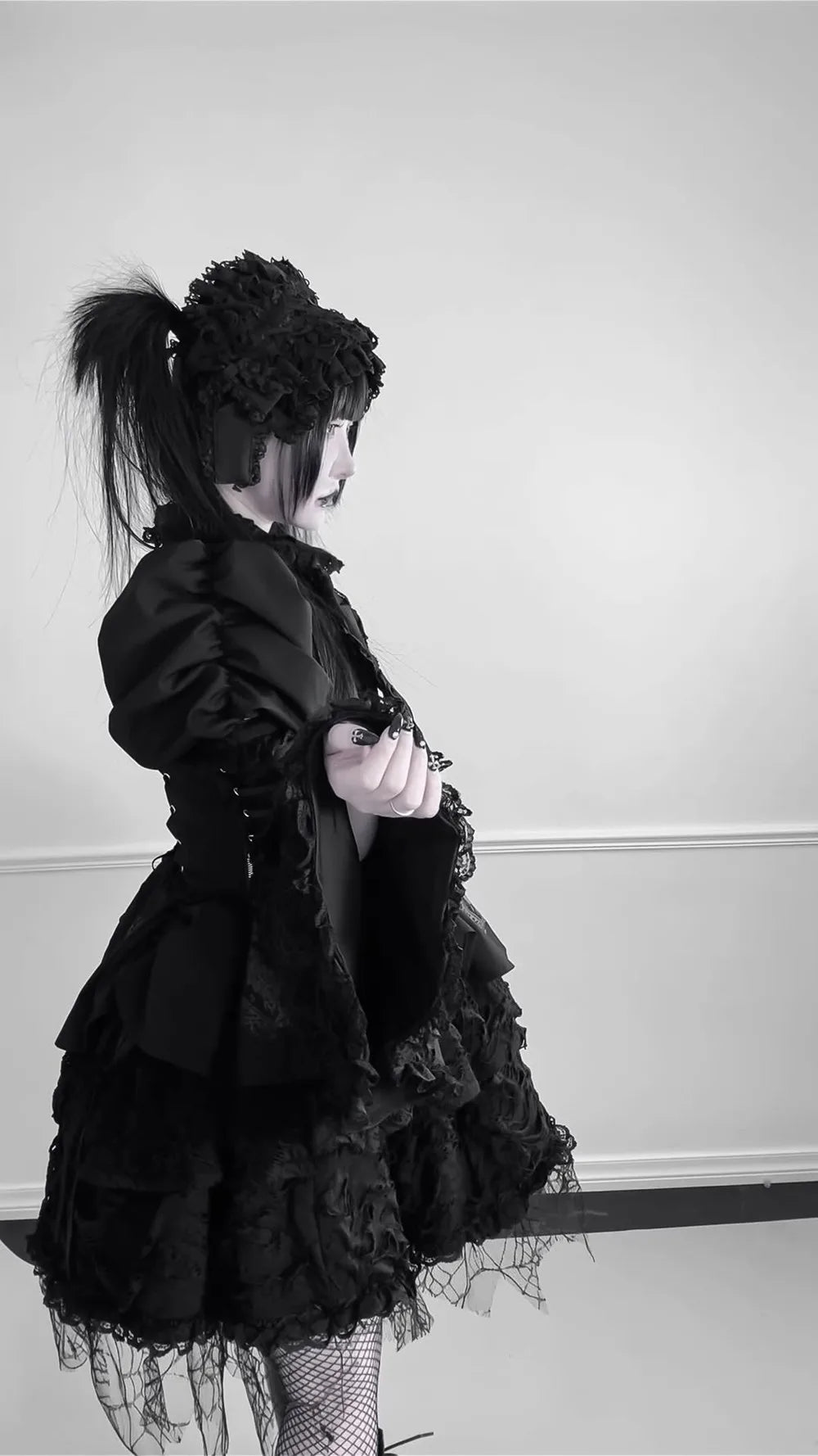 Women's Harajuku Gothic Lolita Mini Dress