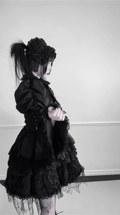 Women's Harajuku Gothic Lolita Mini Dress