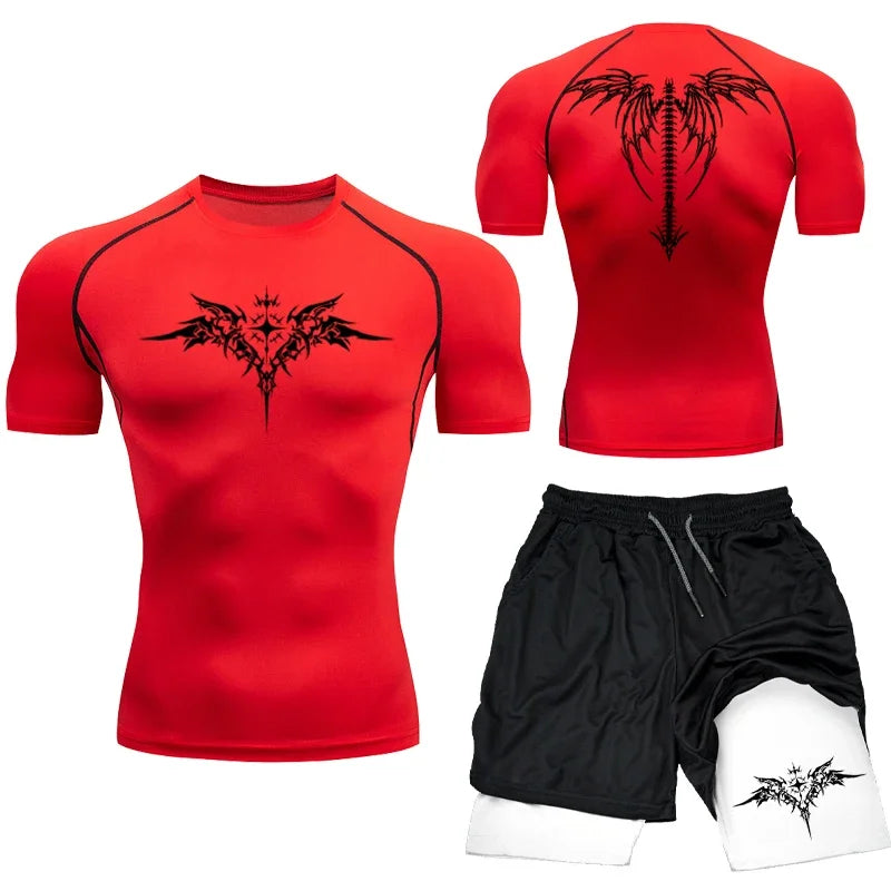 Apex Ritual MMA Compression Set – Quick-Dry Rashguard & Shorts for Combat Training