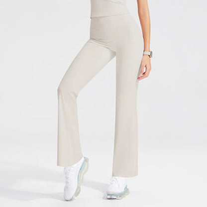 Women's Workout Wide-Leg High-Waist Two-Piece Set