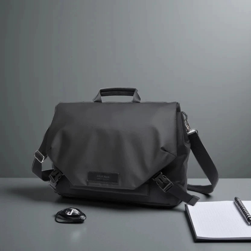MATE ELAN Waterproof Business Men's Messenger Bag, Multi-functional Laptop Case, Casual Large Capacity Crossbody Bag for Men