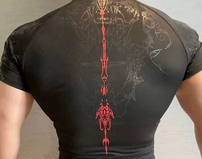 Muscle Compression Fitness Clothing NEW Men's High-intensity Training Slimming Short-sleeved Quick-drying Breathable Gym T-shirt
