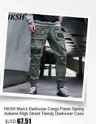 HKSH Summer New Men's Tide Dark Cotton T-shirt Classic Large Size Loose Ragged Edge Solid Color Tank Tops Chic Punk Vest HK2022