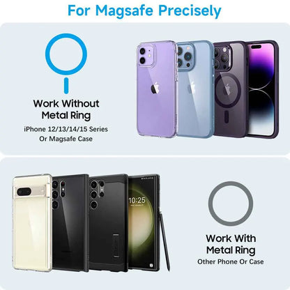 Tenmtoo Gym Magnetic Phone Holder 360 Adjustable Stand for MagSafe Compatible with All 4.7-6.5 Inch Smartphones iPhone 15 14 13