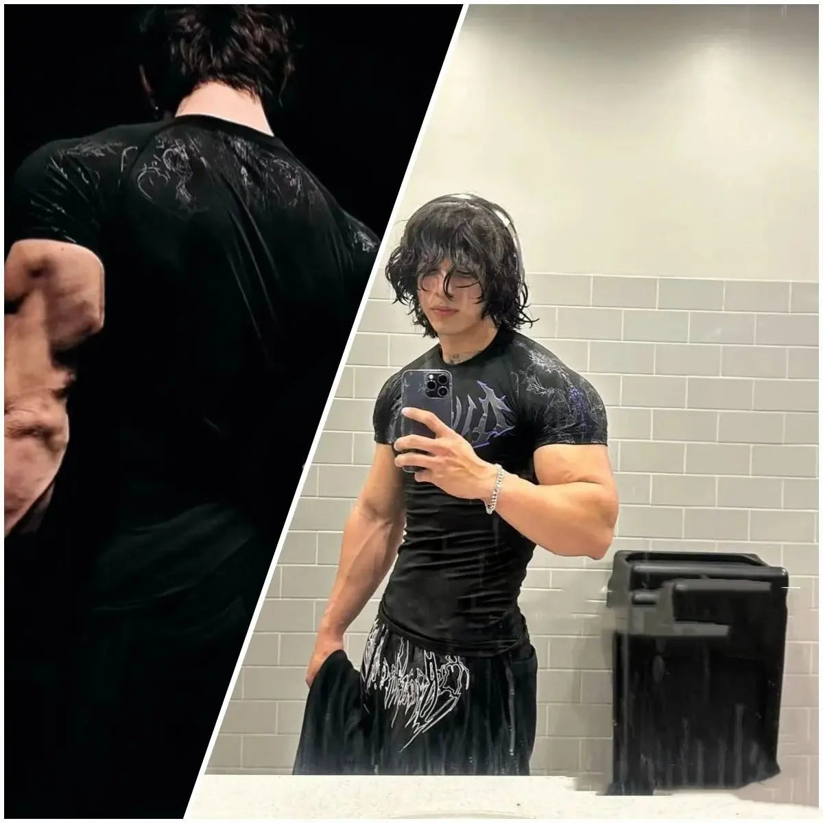 Muscle Compression Fitness Clothing NEW Men's High-intensity Training Slimming Short-sleeved Quick-drying Breathable Gym T-shirt