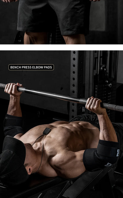 Weightlifting Elbow Brace Support Neoprene Compression Elbow Pads Arm Sleeves Protector For Powerlifting Gym strength Fitness