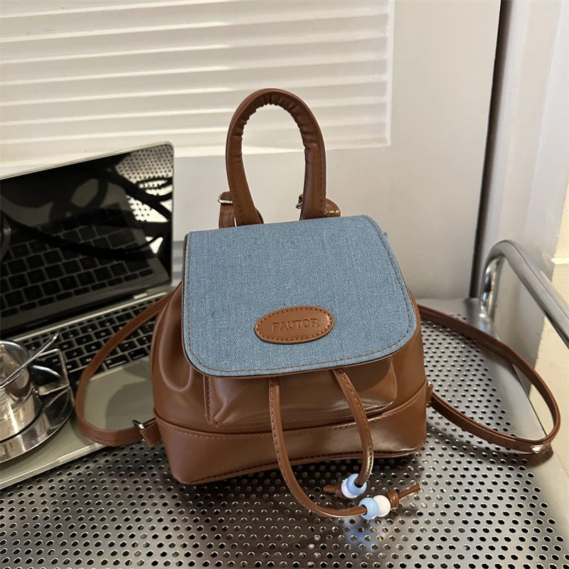 Faionable Retro Commuter Bapa 2023 New Sle Casual Versatile Korean Version Single oulder Bag Soft PU Magnetic Bul...