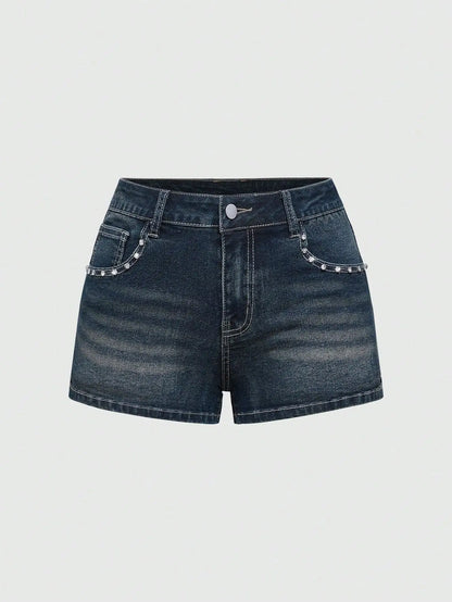 Women's Y2K Low-Rise Denim Shorts