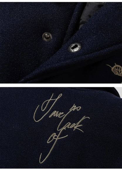 Man Baseball Jacket Winter Letter Embroidery Varsity Jacket Women American Vintage Coat Warm Fashion Hip Hop Original Original