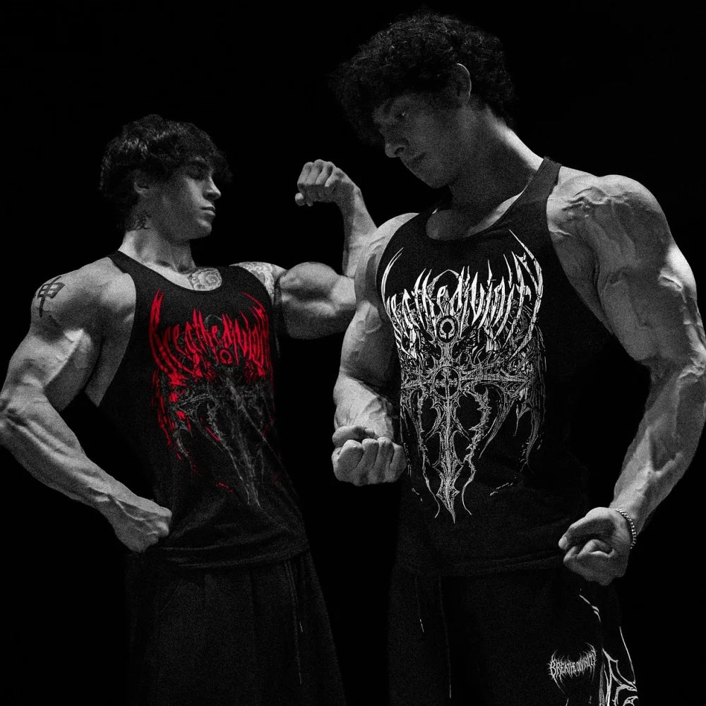 Breathedivinty Men's Sports Vests for Jogging and Fitness Training T-Shirts - APEX RITUAL men's tank tops