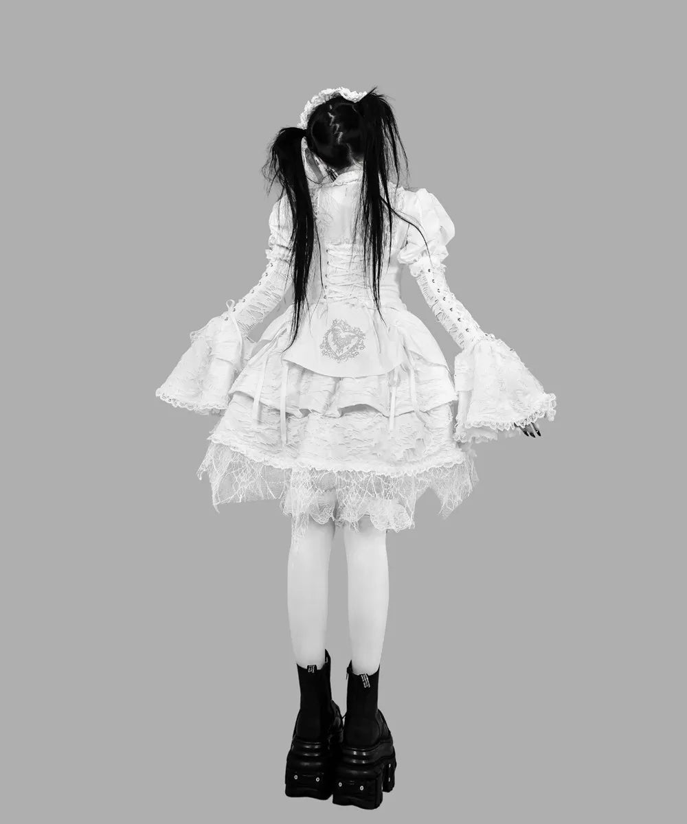 Women's Harajuku Gothic Lolita Mini Dress