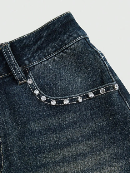 Women's Y2K Low-Rise Denim Shorts