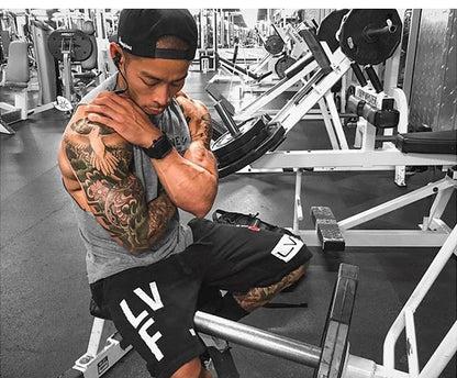 Men's Cotton Tank Top Gym Fitness Bodybuilding Sleeveless Singlet Workout Vest Summer Casual Basketball Shirt Male Sports Tops