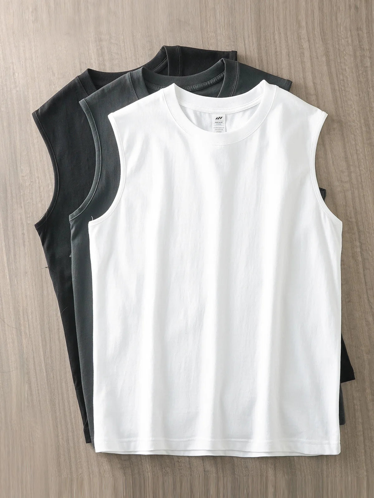 Dukeen 250G Heavyweight Men's Tank Tops 2024 New Summer Pure Cotton Sleeveless Shirt Man Sports Casual Basketball Vest