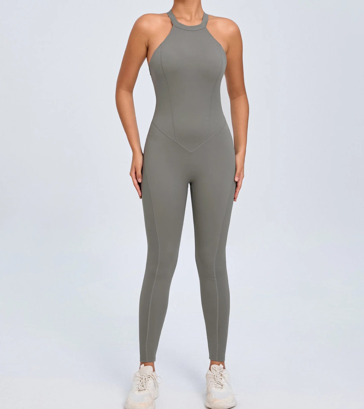 Women's Workout Coffee Jumpsuit