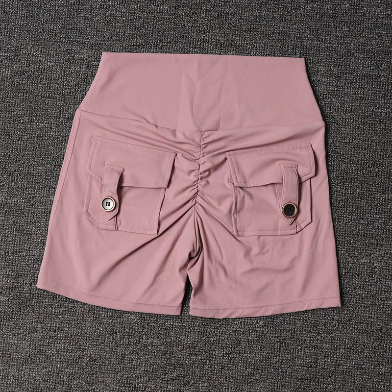 Women's Workout Slim Fit High-Waist Shorts