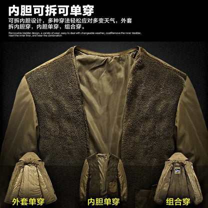 Thermal Hooded Casual New Coat Thermal Thick Jacket Men Military New Jacket Parkas Winter Men's Pile Jacket Outdoor Coat Men's