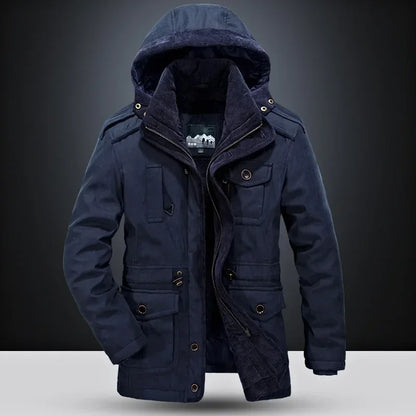Thermal Hooded Casual New Coat Thermal Thick Jacket Men Military New Jacket Parkas Winter Men's Pile Jacket Outdoor Coat Men's