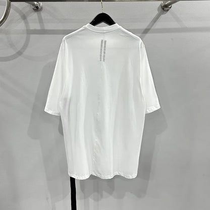 HKSH Spring Summer New Men's Tide Dark Cotton Form Five Star Printed Pattern Cotton T-shirts Half Sleeve Women Chic Tees HK2006