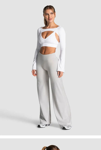 Women's Scrunch Wide-Leg Yoga Pants