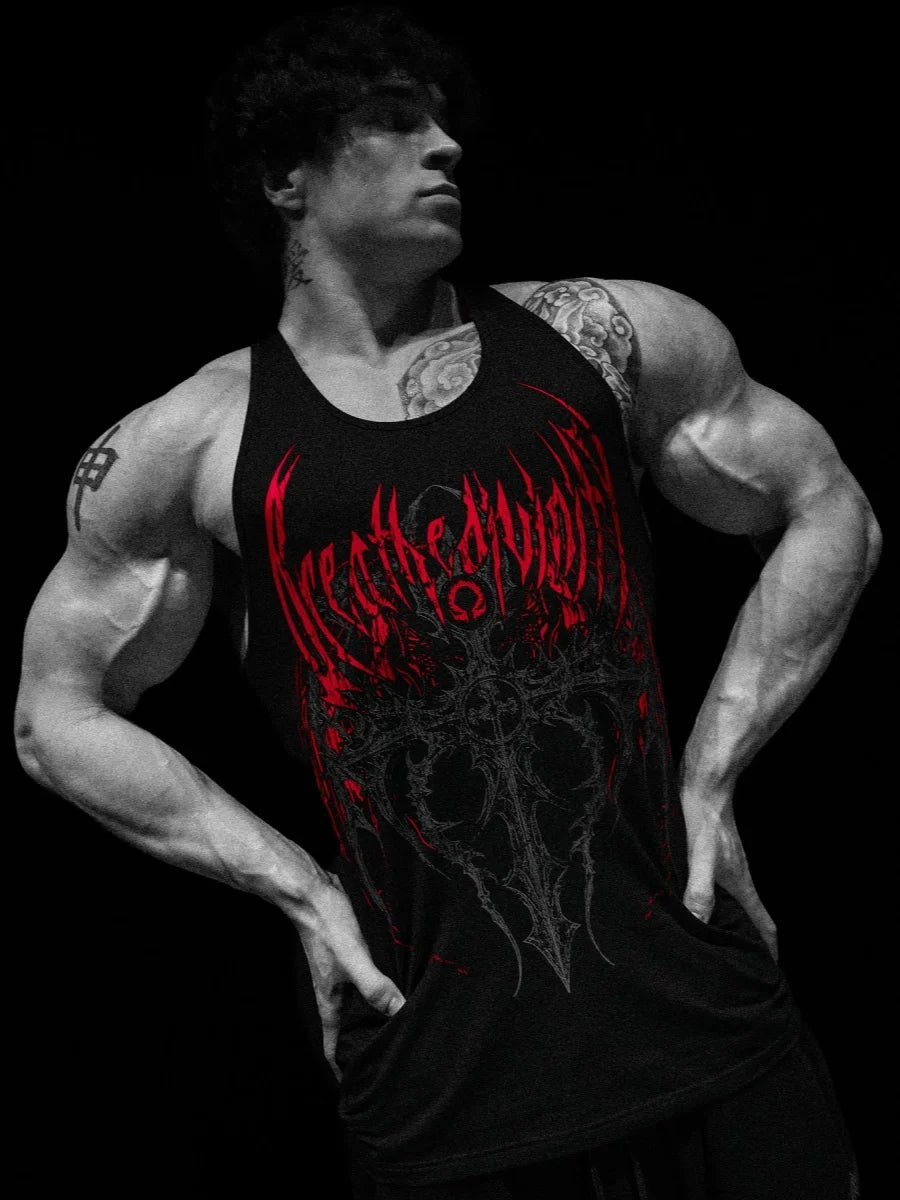 Breathedivinty Men's Sports Vests for Jogging and Fitness Training T-Shirts