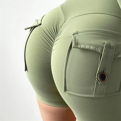 Women's Workout Slim Fit High-Waist Shorts