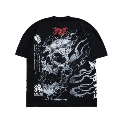 Men's Oversized Martial Arts Graphic Workout T-Shirt