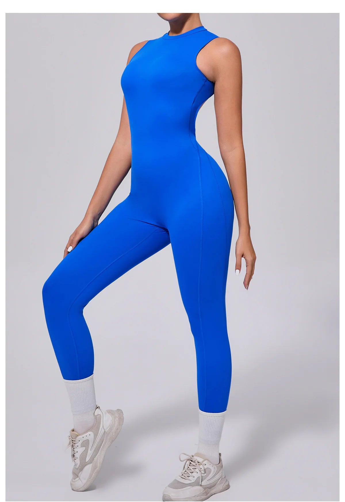 Women's Workout Black Jumpsuit