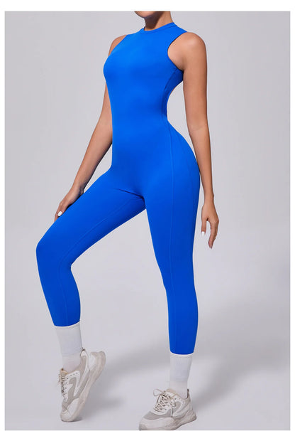 Women's Workout Black Jumpsuit