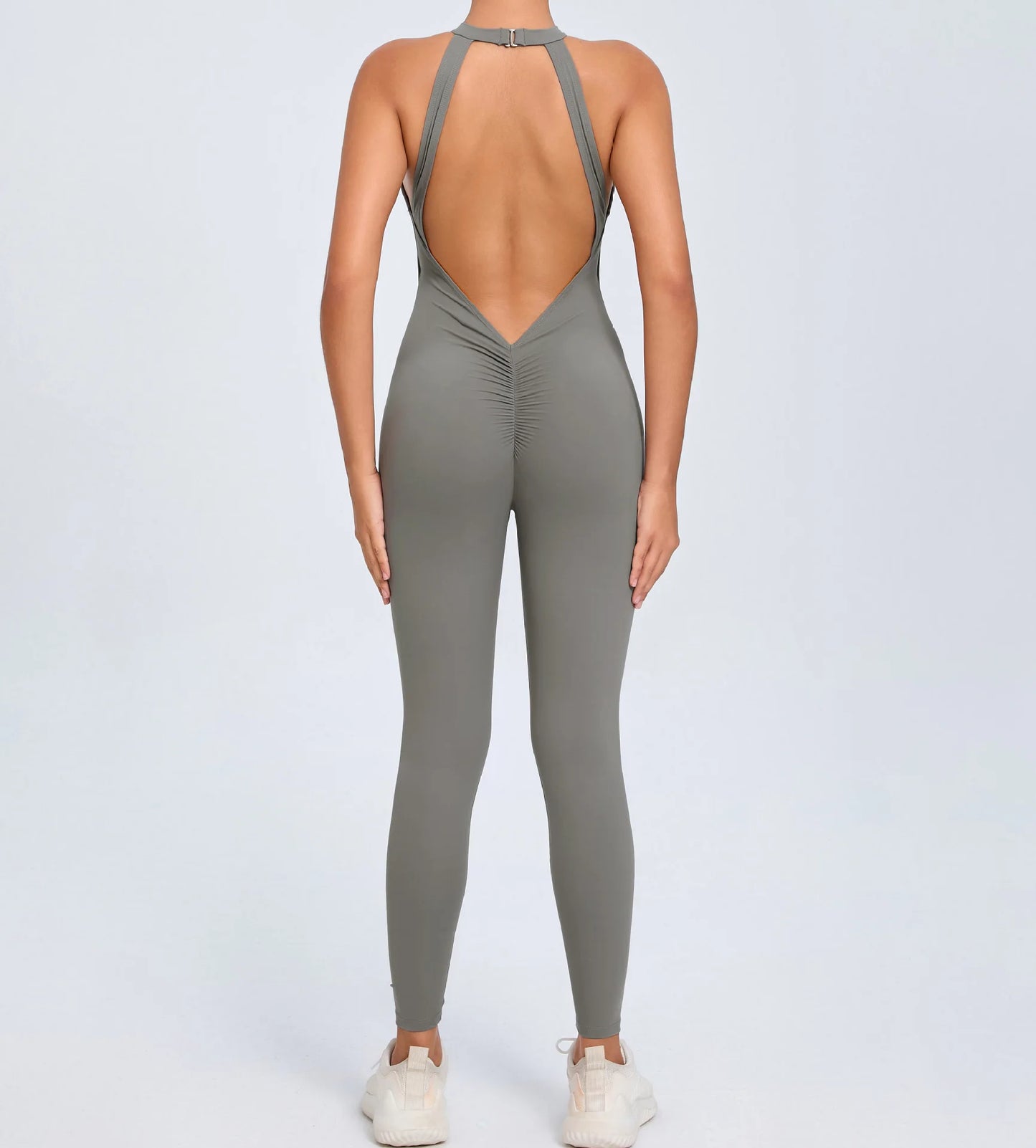 Women's Workout Coffee Jumpsuit