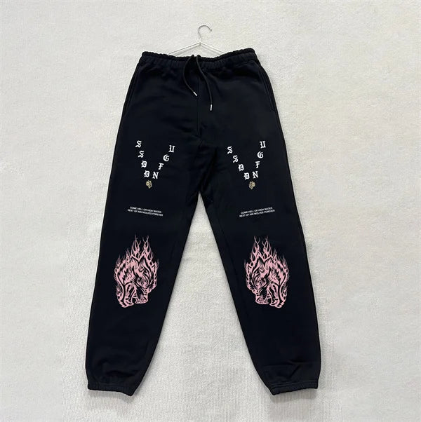 DARC SPORT ankle-length sweatpants, American-style fleece pants, fall/winter fitness training pants, men's and women's matching