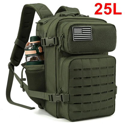 Apex Ritual – タクティカルMOLLEバックパック 25L/45L – ミリタリースタイル ジム＆アウトドア ハイキングリュックサック