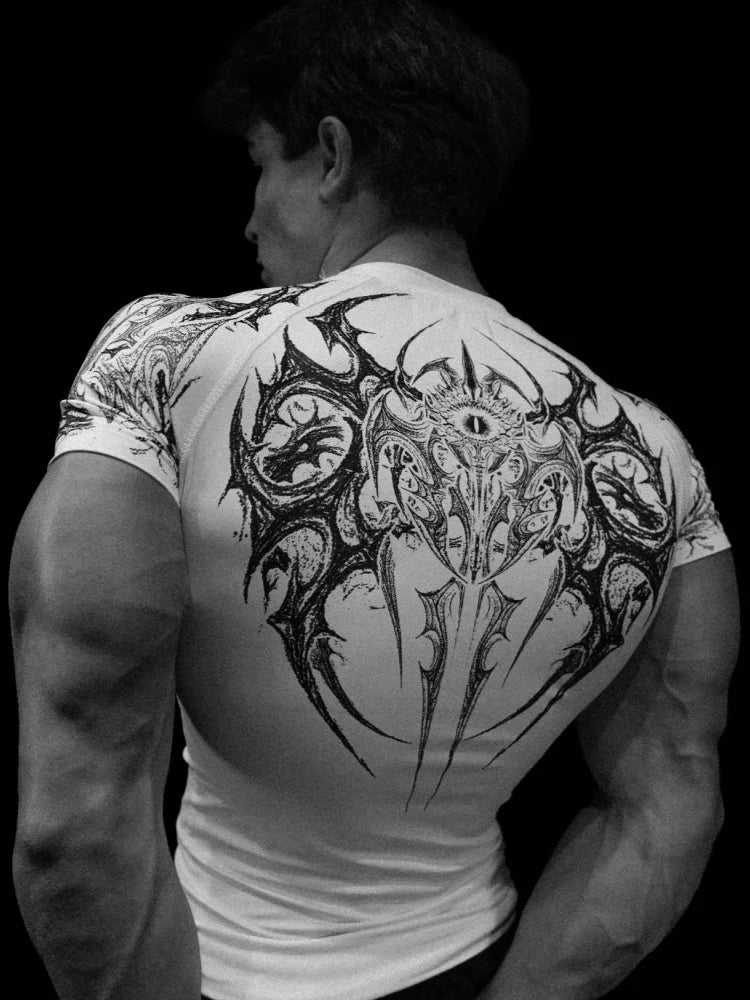 Breathedivinity Fitness Sports T-shirt with High Elasticity and Short Sleeve for Men