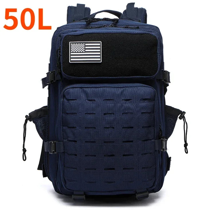 25L/50L Tactical Backpack Bag Hunting MOLLE Backpack GYM for Men Outdoor Hiking Travel Rucksack Witch 2 Bottle Holders