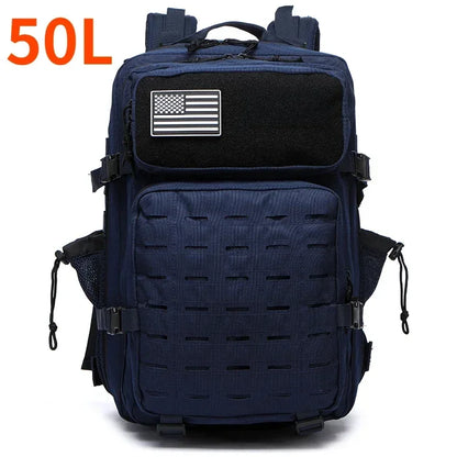 25L/50L Tactical Backpack Bag Hunting MOLLE Backpack GYM for Men Outdoor Hiking Travel Rucksack Witch 2 Bottle Holders