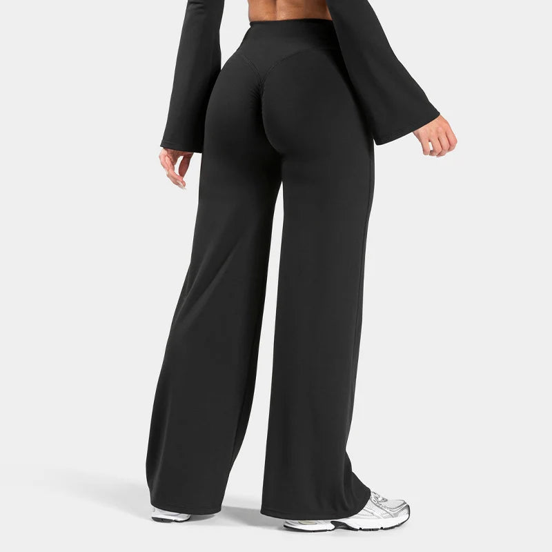Women's Scrunch Wide-Leg Yoga Pants