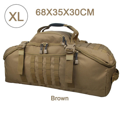 25L 45L 80L Sport Travel Bag Molle Tactical Backpack Gym Fitness Bag Large Duffle Bags for Camping Hunting Fishing
