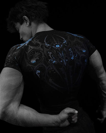 Breathedivinity Fitness Sports T-shirt with High Elasticity and Short Sleeve for Men