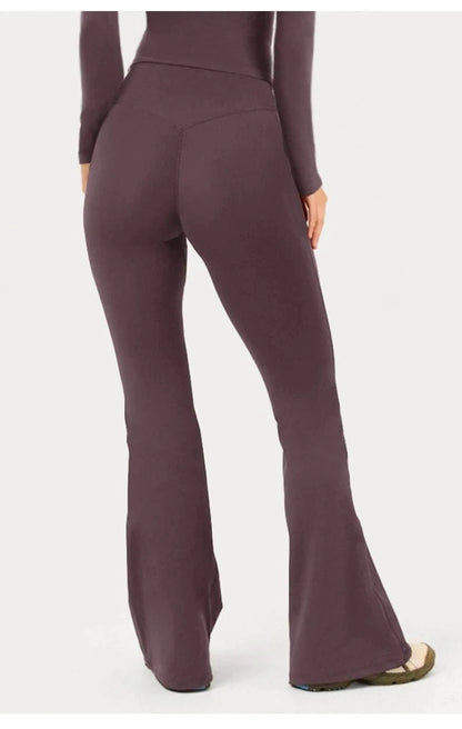 Women's Workout Wide-Leg High-Waist Two-Piece Set