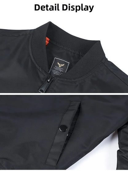 Apex Ritual – Spring Autumn Embroidered MA1 Pilot Jacket Men – Trendy American Workwear Baseball Style