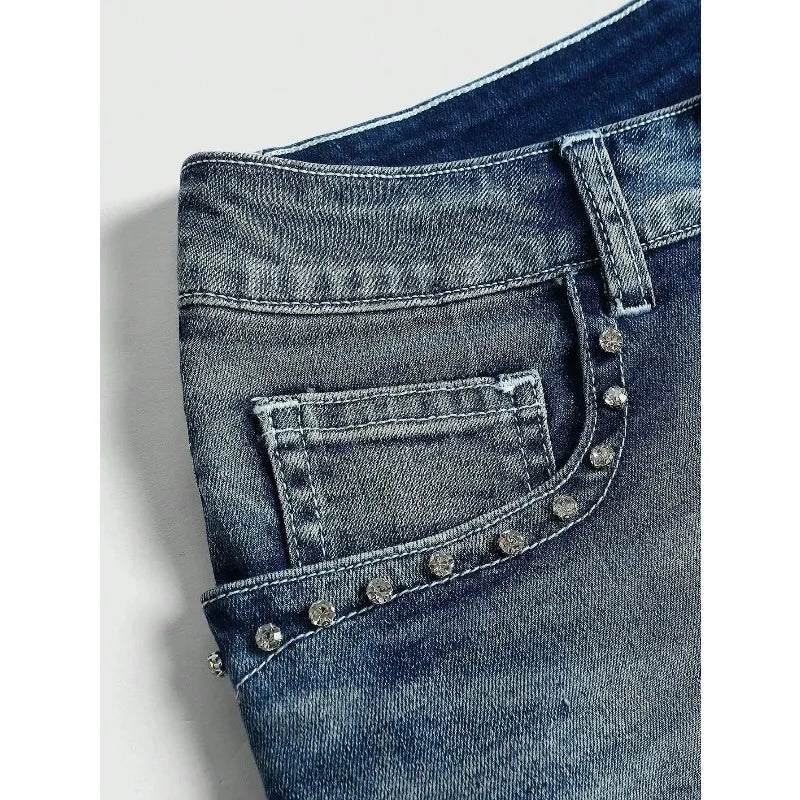 Women's Y2K High-Waist Denim Shorts