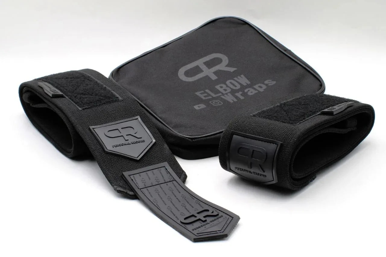 Apex Ritual – Elbow Wraps Fitness Straps – Gym Weightlifting Crossfit Deadlift Brace Bands (1 Pair)